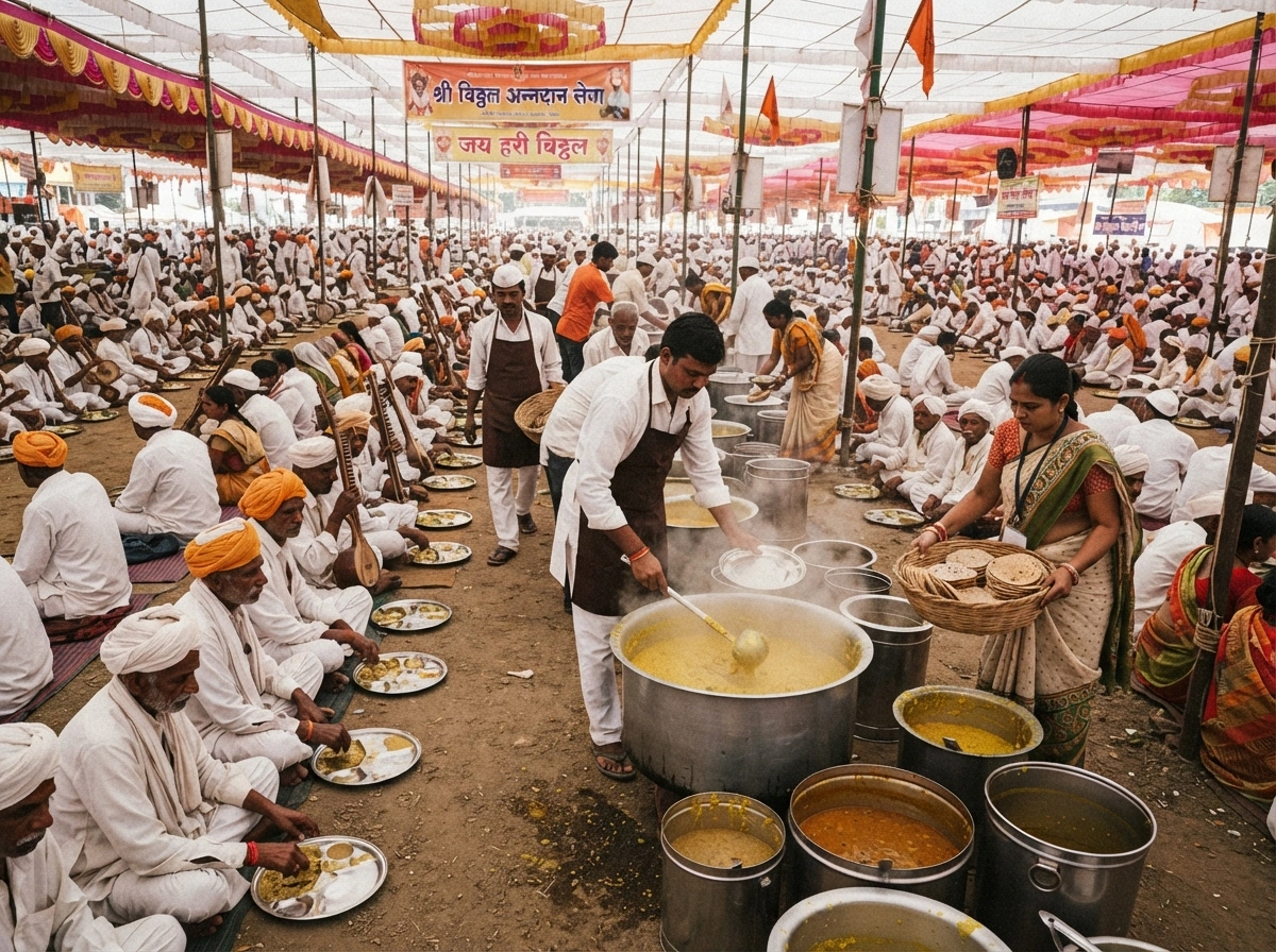Warkari Seva Food Distribution